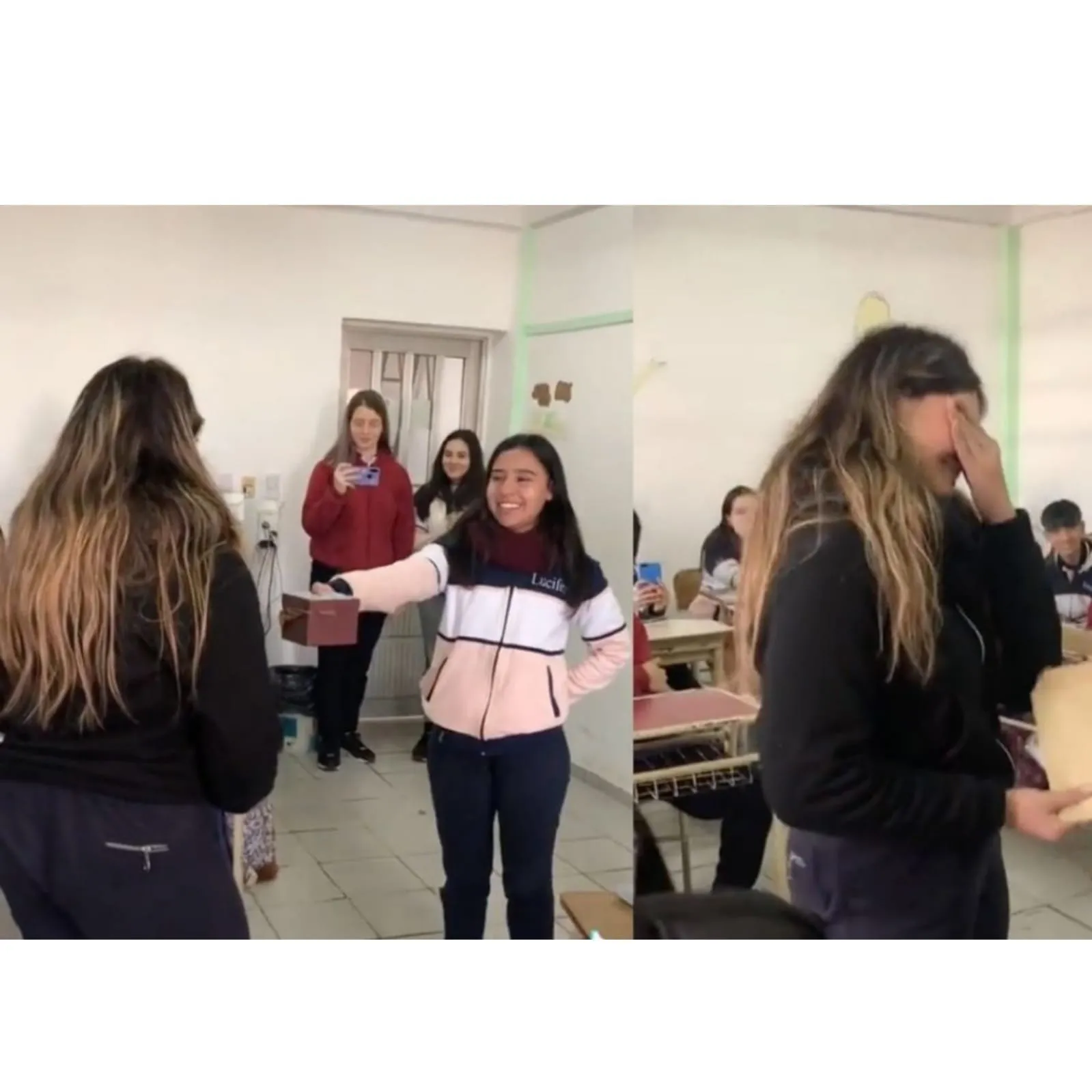 Estudiante no puede pagar el viaje de graduación y sus compañeros luego la hacen llorar de la emoción Estudiante no puede pagar el viaje de graduación y sus compañeros luego la hacen llorar de la emoción