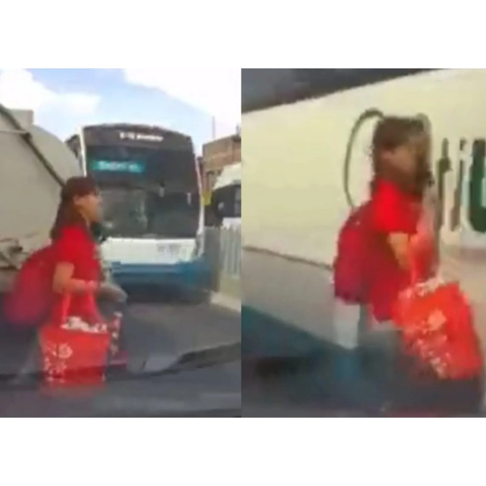 Chica se estrella con un camión en movimiento en Guanajuato (VIDEO) Chica se estrella con un camión en movimiento en Guanajuato (VIDEO)