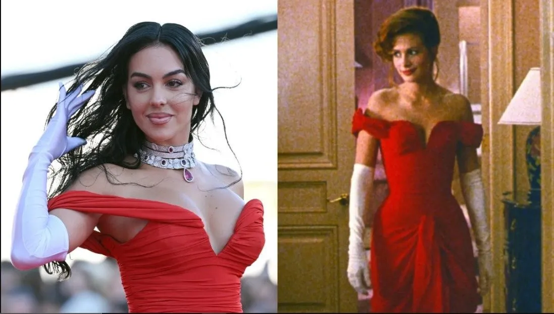 Georgina Rodríguez recrea uno de los outfits más icónicos de Julia Roberts en Pretty Woman Georgina Rodríguez recrea uno de los outfits más icónicos de Julia Roberts en Pretty Woman