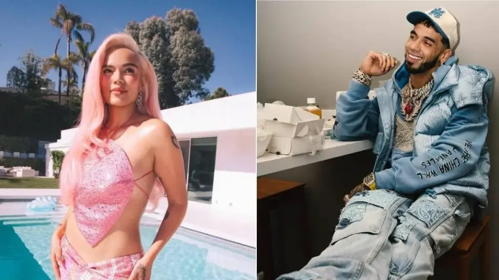 Karol G le lanzó dardo a Anuel en su cara durante su presentación en los VMAS Karol G le lanzó dardo a Anuel en su cara durante su presentación en los VMAS