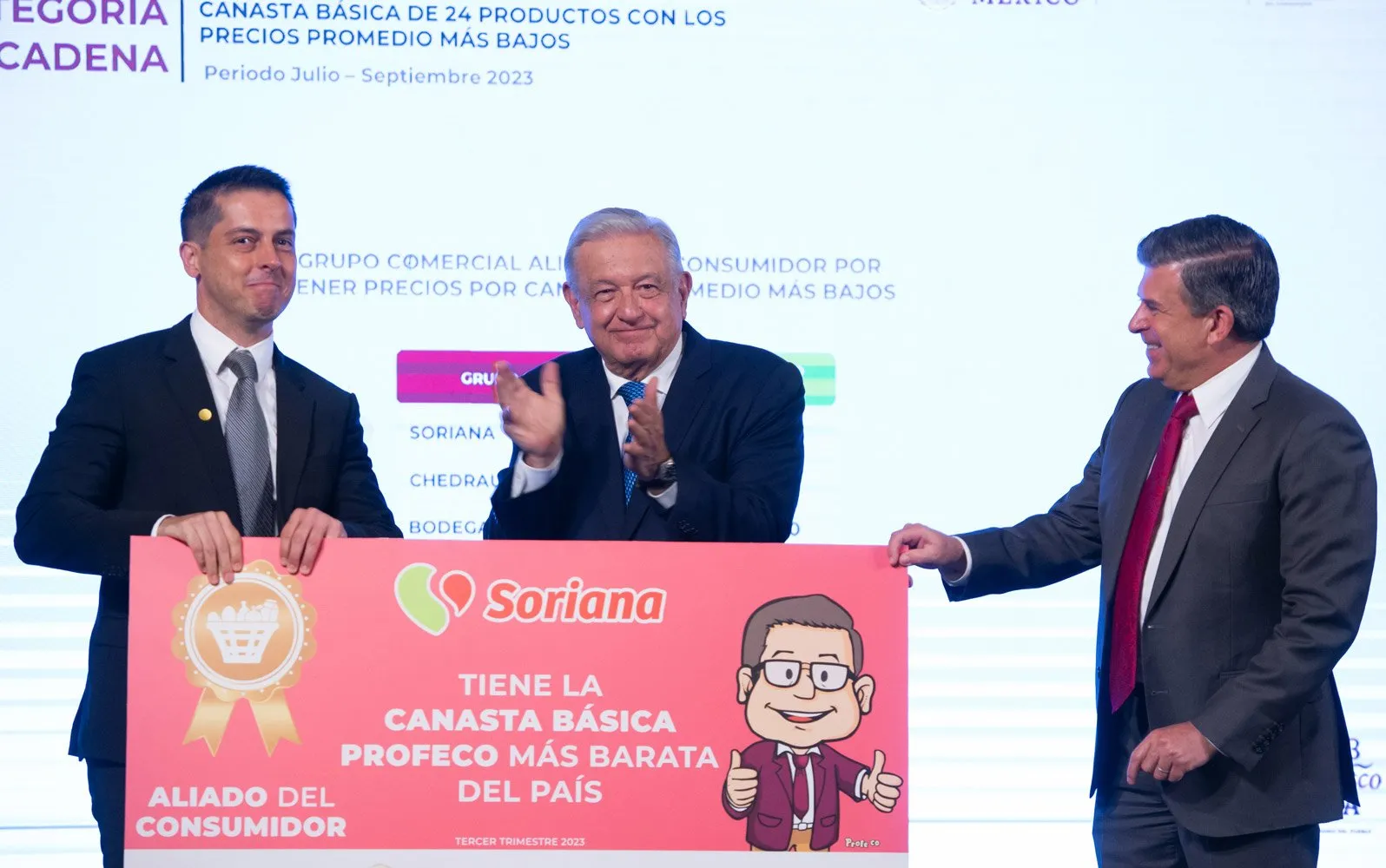 Gobierno reconoce aliados de los consumidores a cadena de supermercados y franquicias gasolineras Gobierno reconoce aliados de los consumidores a cadena de supermercados y franquicias gasolineras