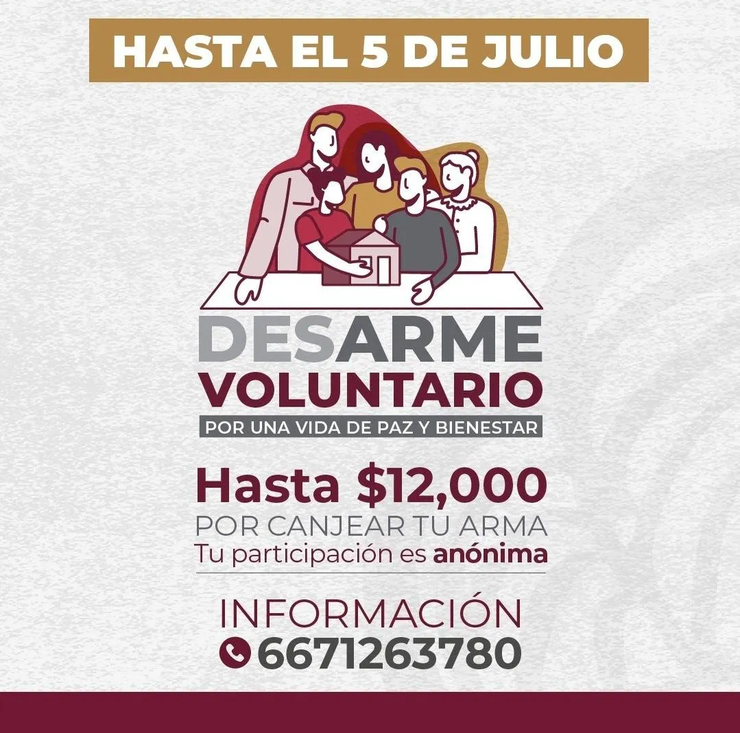 Exhortan a participar en los últimos días de la campaña ‘Desarma tu Hogar’ Exhortan a participar en los últimos días de la campaña ‘Desarma tu Hogar’