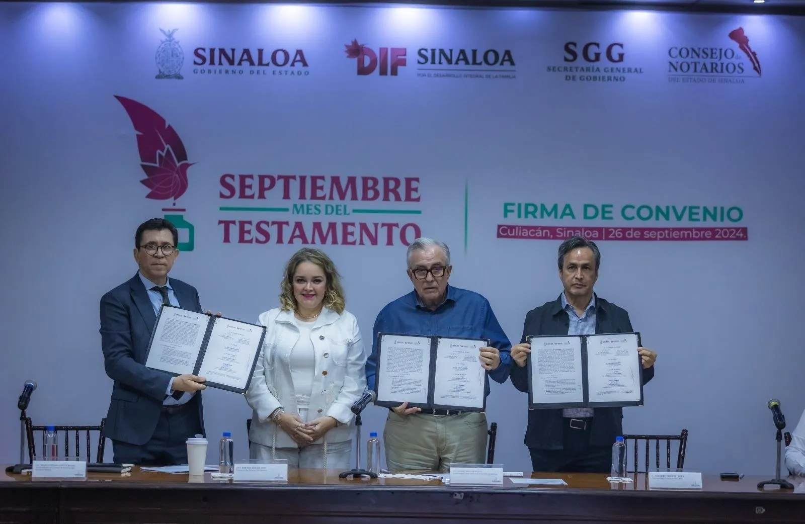 Celebran convenio para la campaña “Septiembre, Mes del Testamento” Celebran convenio para la campaña “Septiembre, Mes del Testamento”