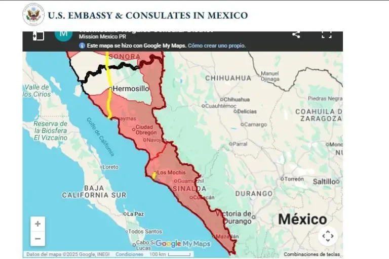 Gobierno de EU pide a sus ciudadanos no viajar a Sinaloa, por riesgo de ‘terrorismo’ Gobierno de EU pide a sus ciudadanos no viajar a Sinaloa, por riesgo de ‘terrorismo’