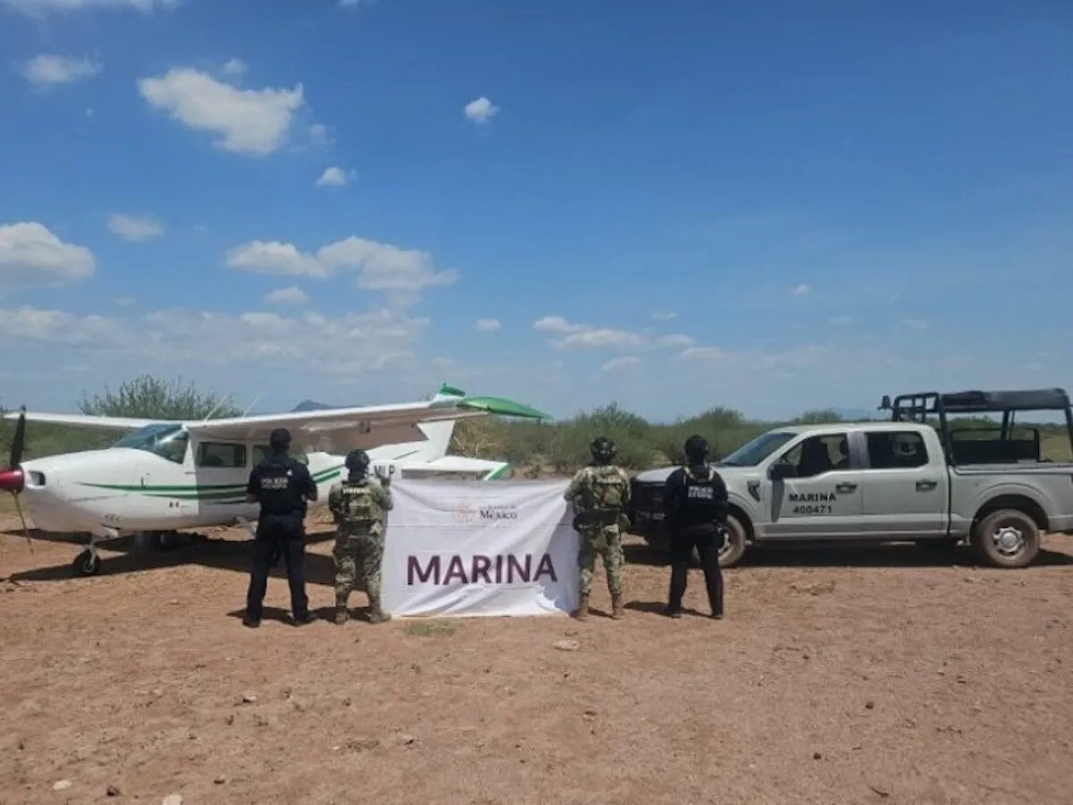Aseguran avioneta con drogas en una pista clandestina Aseguran avioneta con drogas en una pista clandestina