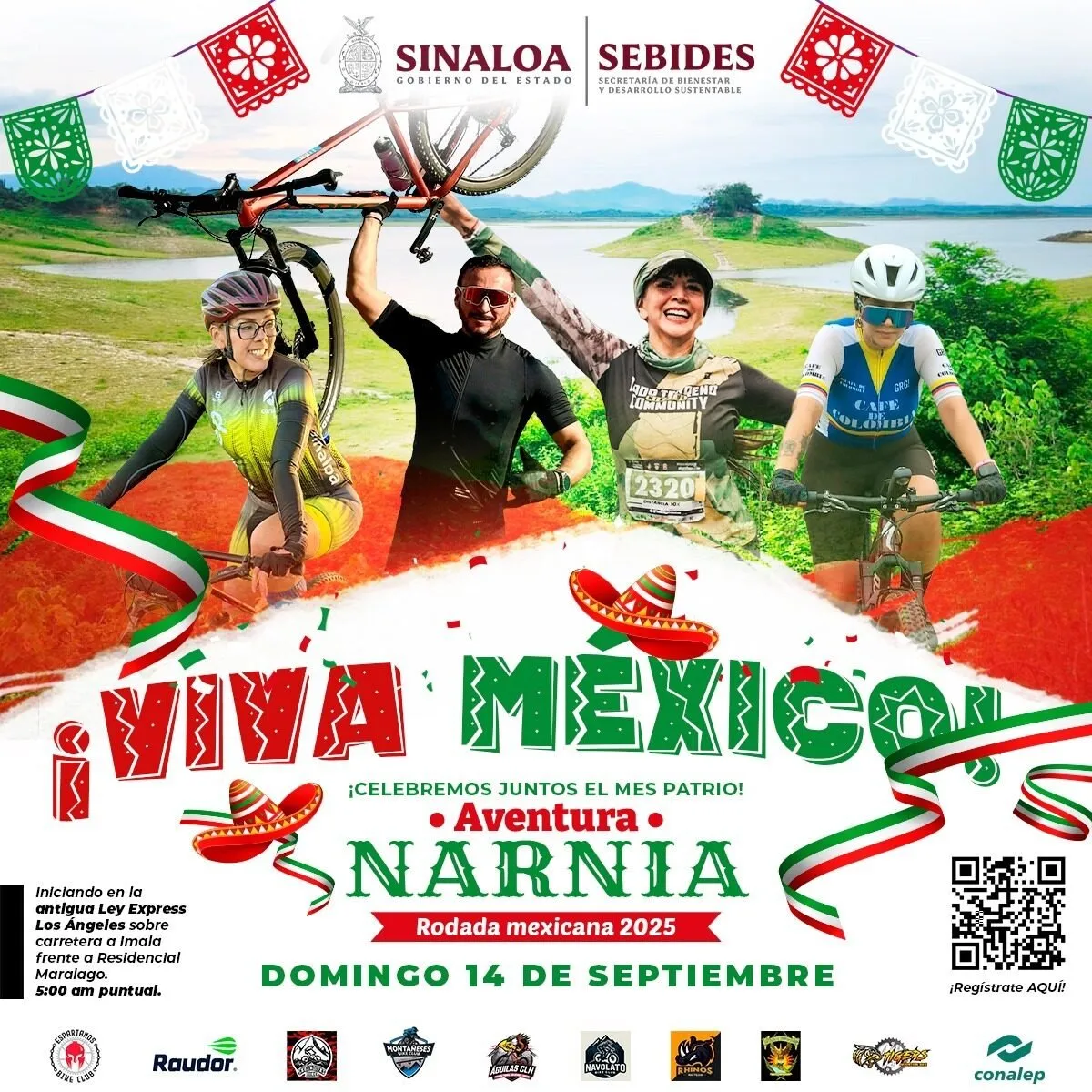 ¡Prepárate para la aventura sobre ruedas! SEBIDES te invita a festejar el mes patrio con la Rodada Mexicana 2025 “Aventura Narnia” ¡Prepárate para la aventura sobre ruedas! SEBIDES te invita a festejar el mes patrio con la Rodada Mexicana 2025 “Aventura Narnia”