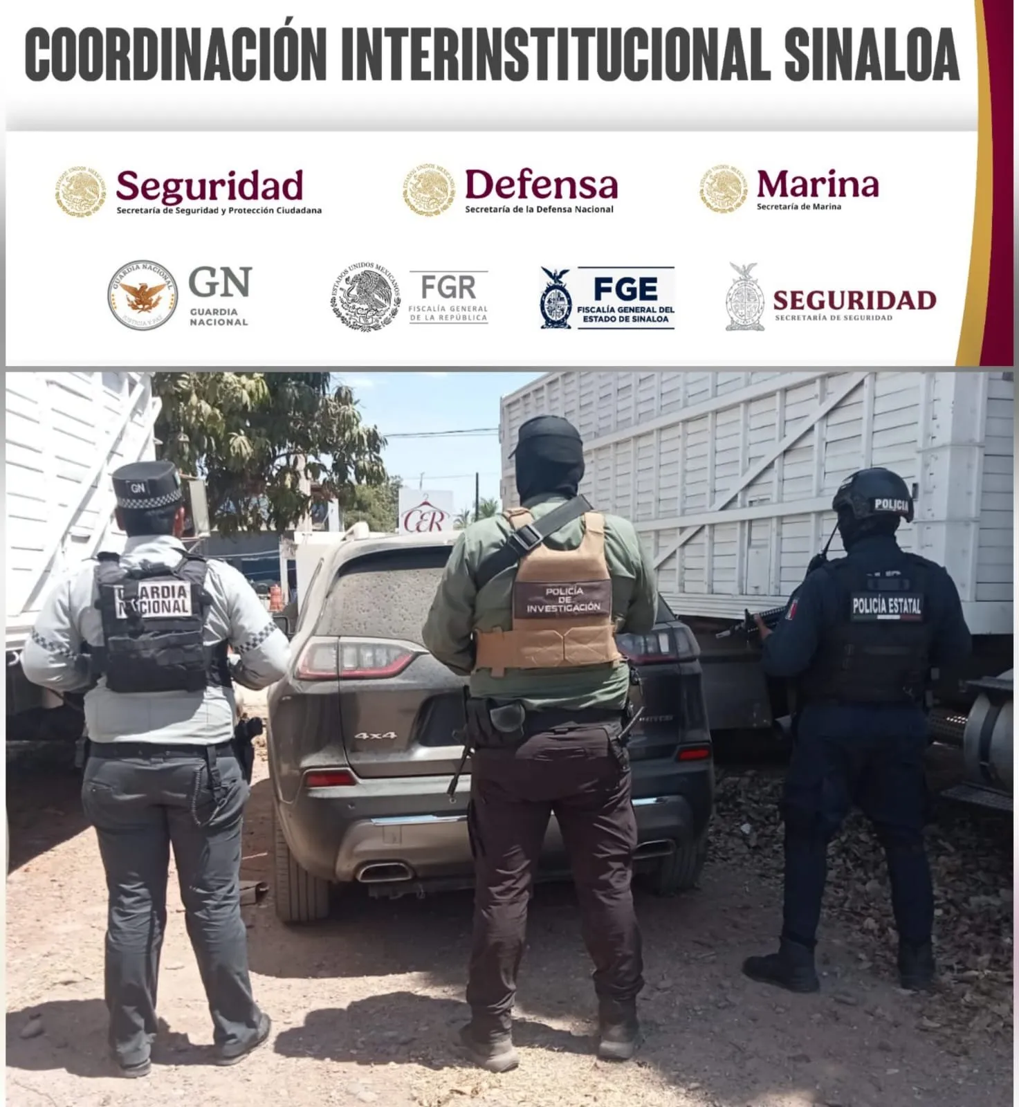 En el operativo interinstitucional contra el robo de vehículos en Culiacán, se recuperaron dos unidades; una con alteraciones y otra con reporte de robo en el extranjero En el operativo interinstitucional contra el robo de vehículos en Culiacán, se recuperaron dos unidades; una con alteraciones y otra con reporte de robo en el extranjero