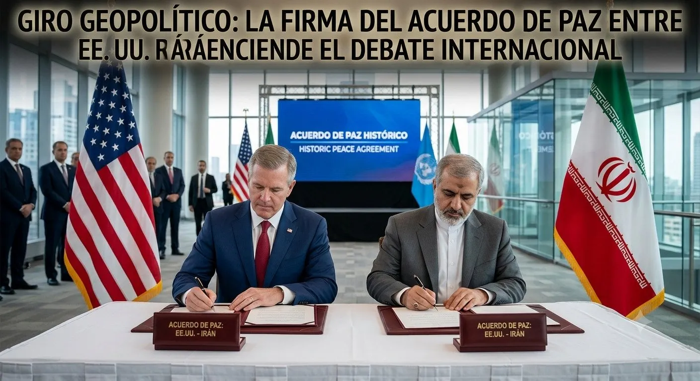 LA FIRMA DEL ACUERDO DE PAZ ENTRE EE. UU. E IRÁN ENCIENDE EL DEBATE INTERNACIONAL LA FIRMA DEL ACUERDO DE PAZ ENTRE EE. UU. E IRÁN ENCIENDE EL DEBATE INTERNACIONAL