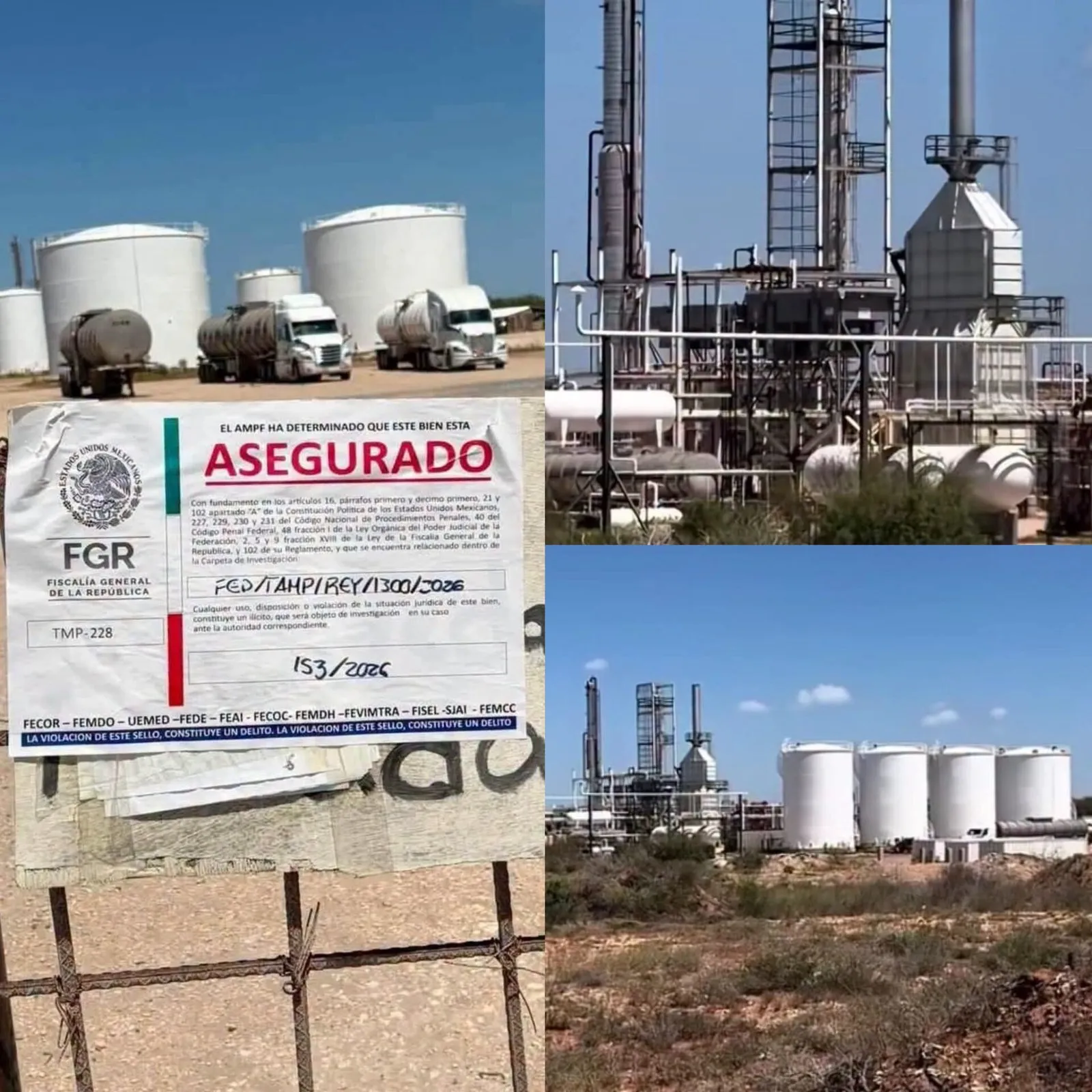 ¡Reynosa, la burla nacional: refinería clandestina de lujo operaba a metros de la guardia nacional y nadie vio nada! ¡Reynosa, la burla nacional: refinería clandestina de lujo operaba a metros de la guardia nacional y nadie vio nada!