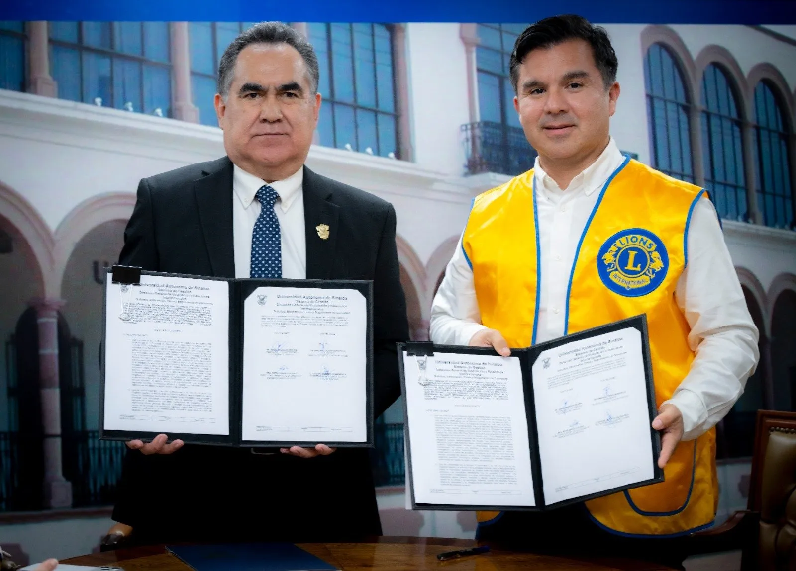 Firma la UAS convenio de colaboración con el Club de Leones Culiacán Rosales, para impulsar y potenciar el bienestar social, la salud y la educación Firma la UAS convenio de colaboración con el Club de Leones Culiacán Rosales, para impulsar y potenciar el bienestar social, la salud y la educación